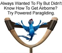 powered paragliding photo