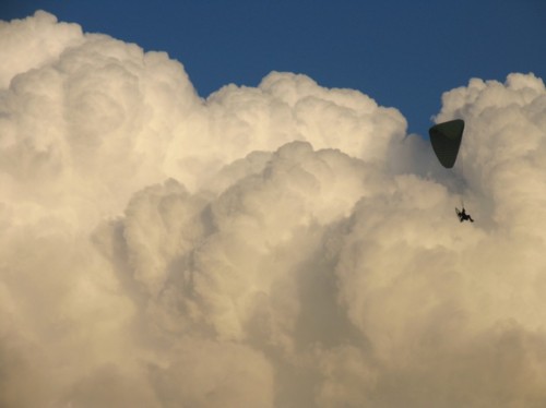 powered paragliding photo